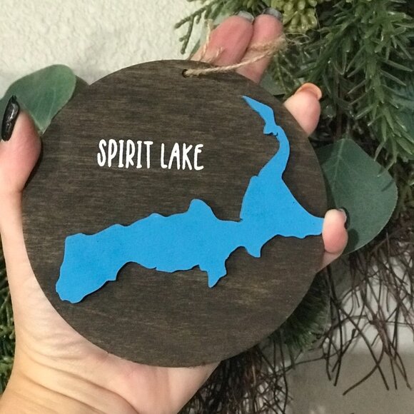 Spirit Lake Idaho Ornament - Picture 2 of 3